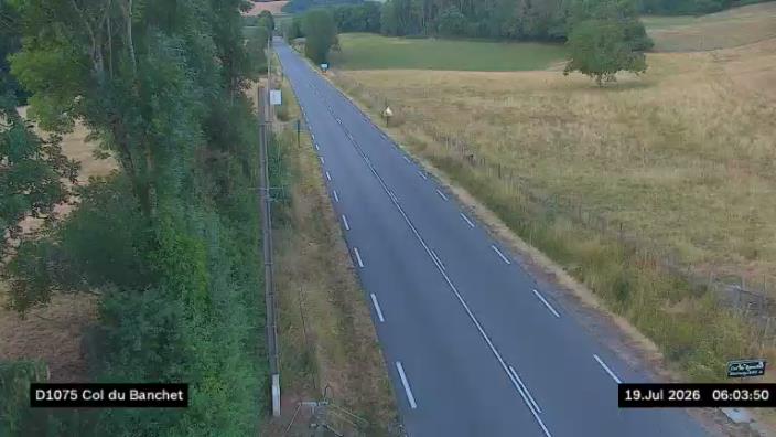 Webcam trafic France - D1075, Col du Banchet, en direction de Chirens