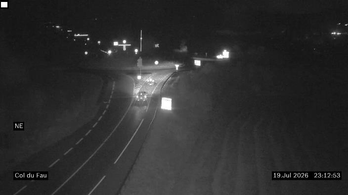Webcam trafic France - D1075, Col du Fau, en direction de Monestier-de-Clermont