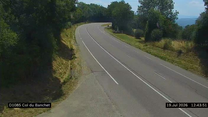 Webcam trafic France - D1085, Col du Banchet, en direction de La Frette