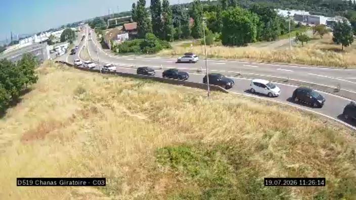 Webcam trafic France - D519, Chanas, en direction de Le Péage-de-Roussillon
