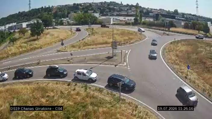 Webcam trafic France - D519, Chanas, en direction de Lyon