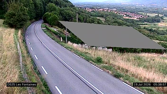 Webcam trafic France - D525, Crêts en Belledonne, en direction de Goncelin